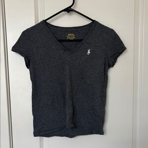 Polo by Ralph Lauren Gray Fitted Short Sleeve Tee